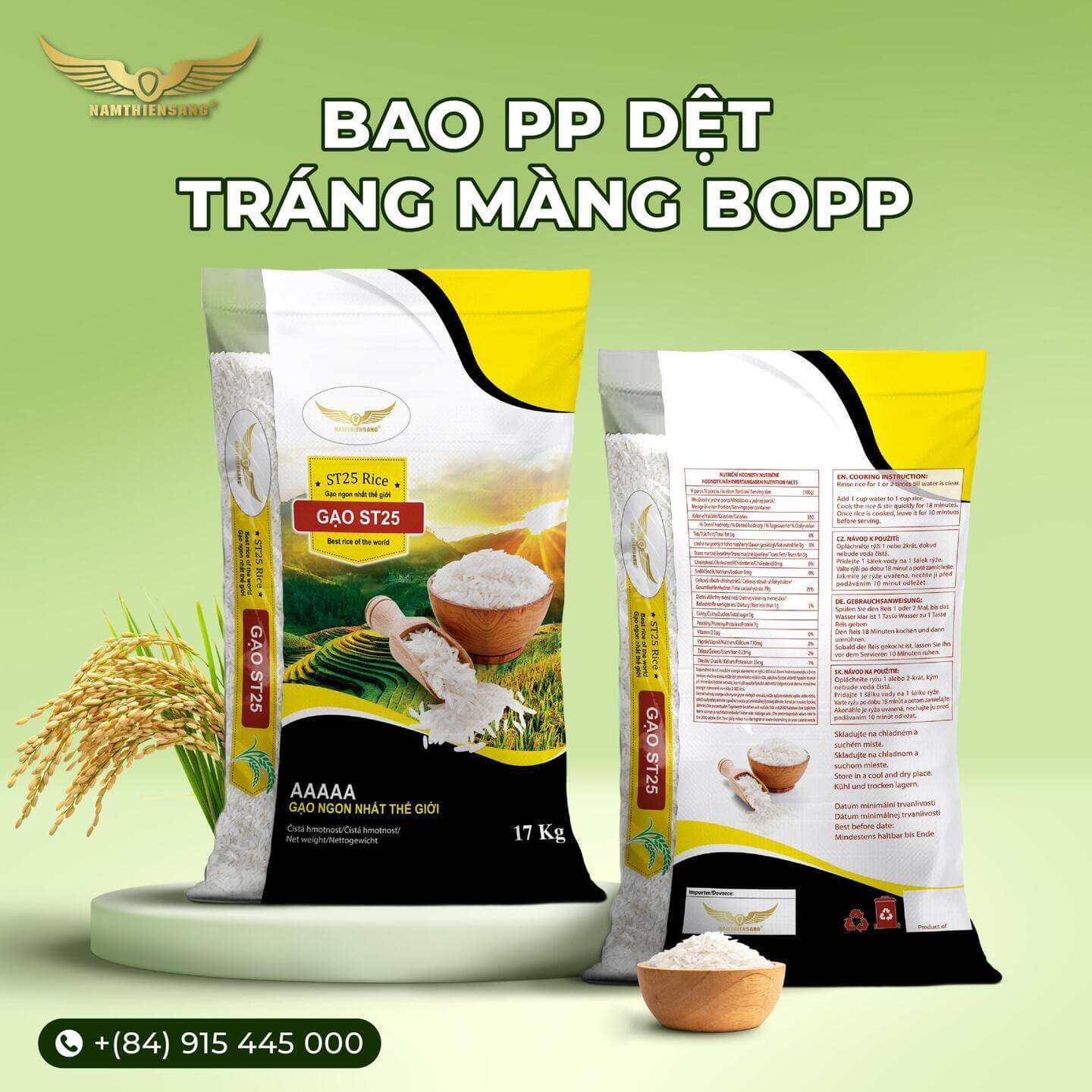Công Ty Sản Xuất Bao Bì Màng Ghép Nam Thiên Sáng