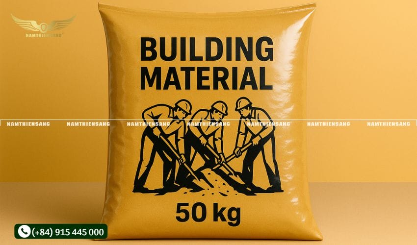 Kích thước của bao PP dệt ghép màng BOPP đựng vật liệu xây dựng