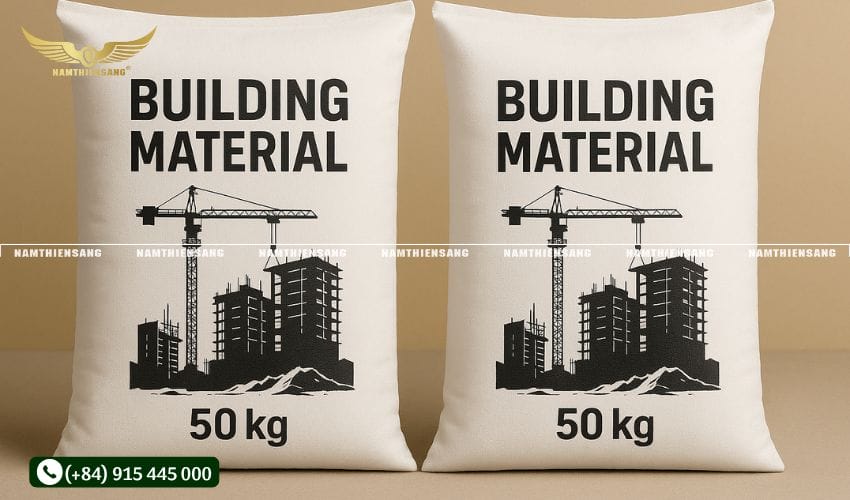 Bao bì PP dệt ghép màng BOPP đựng vật liệu xây dựng 